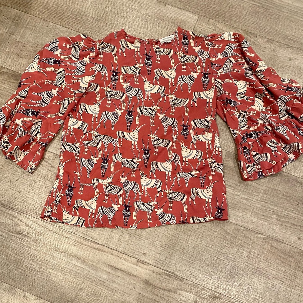 •World Market• ModCloth Style• Boho Blouse•